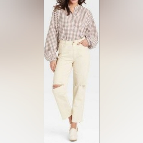 Universal Thread Women's Vintage Straight Vintage Retro Jeans - Picture 1 of 7